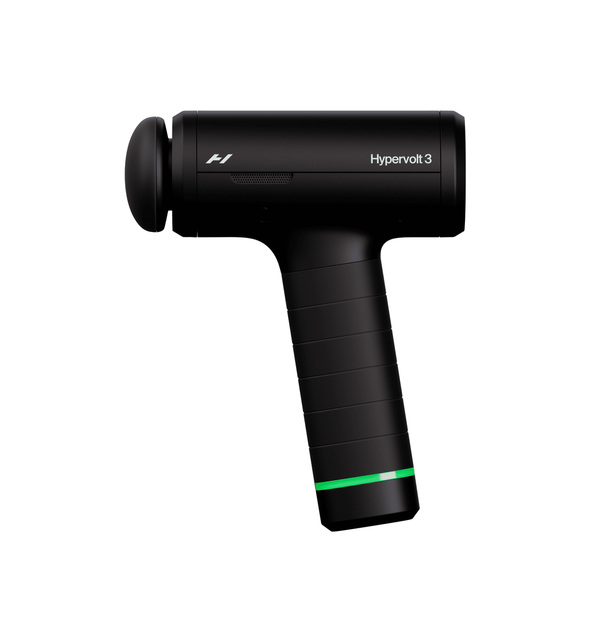Hypervolt 3 massage gun, side view
