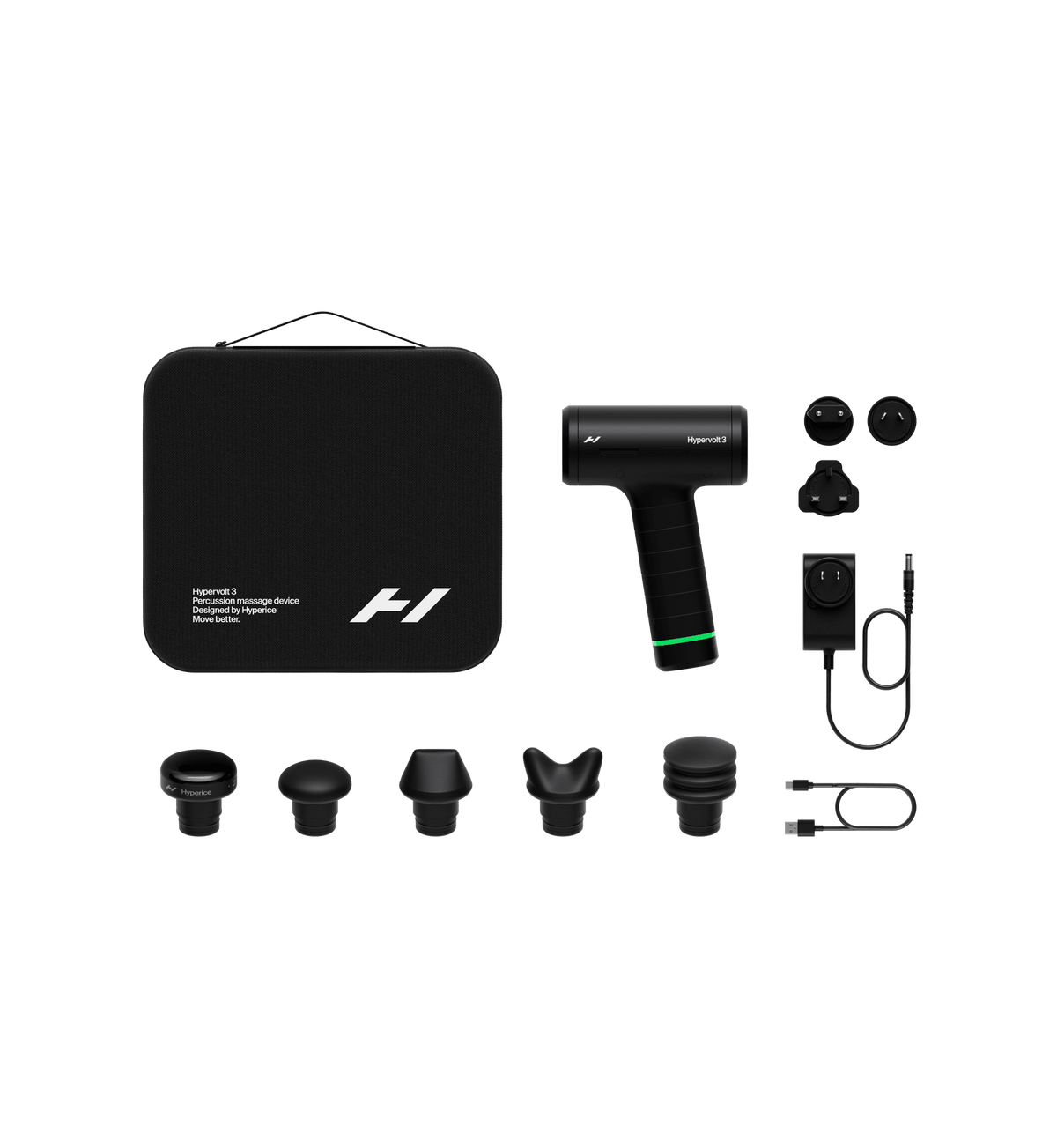 Hypervolt 3 massage gun: what's in the box